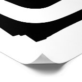 Blendgriff: Abstrakt Schwarz/Weiß Poster (Ecke)