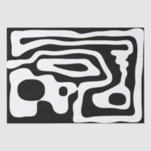 Blendgriff: Abstrakt Schwarz/Weiß