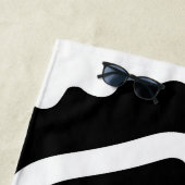 Blendgriff: Abstrakt Schwarz/Weiß Strandtuch (Beispiel)