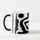 Blendgriff: Abstrakt Schwarz/Weiß Verwandlungstasse (Links)