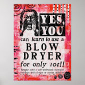 Blendtrockner - Funny Vintage Ad Poster (Vorne)