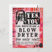 Blendtrockner - Funny Vintage Ad Postkarte (Vorne/Hinten)