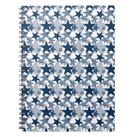 Blendungs-Blau der Stern-3 Notizblock (Vorderseite)