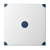Blendungs-blaue Punkte klein Fliese (Vorderseite)