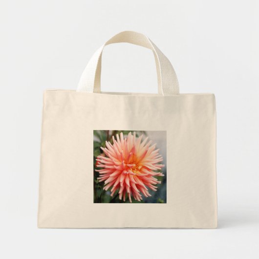 Blendungs-Dahlie-Blume Mini Stoffbeutel (Vorne)