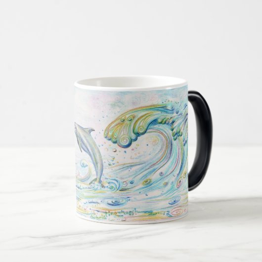 Blendungs-Delphine, die Tasse verwandeln (VorderseiteRechts)
