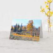 Blendungs-Herbstfarben Karte (Gelbe Blume)