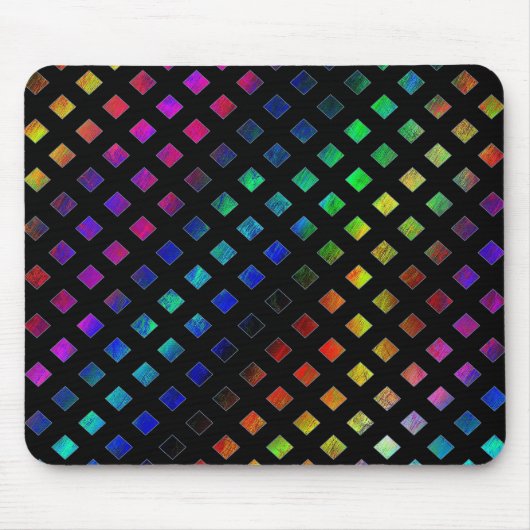 Blendungs-mehrfarbige Diamanten Mousepad (Vorne)
