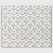 Blenheim Apricot Cockapoo Cavapoo Dog Geburtstag Geschenkpapier (Flach)