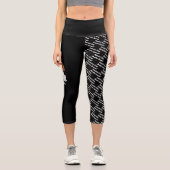 Blenheim Cavalier Dog & Dog's Name and Breed Capri Leggings (Vorderseite)