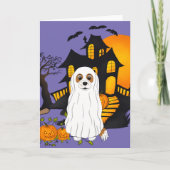 Blenheim Cavalier Ghost Halloween Karte (Vorderseite)