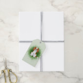 Blenheim Cavalier King Charles Spaniel auf Green Geschenkanhänger (Mit Garn)