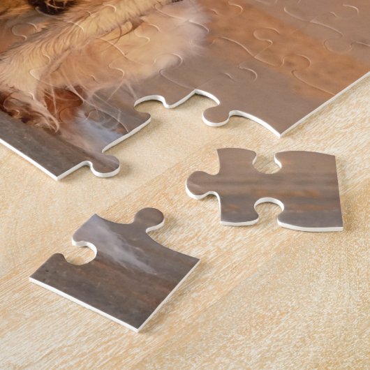 Blenheim Cavalier King Charles Spaniel Beach Puzzle (Seite)