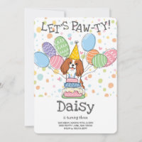 Blenheim Cavalier King Charles Spaniel Birthday