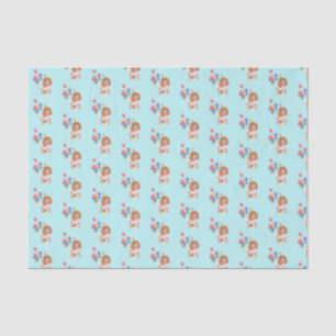 Blenheim Cavalier King Charles Spaniel Birthday Seidenpapier