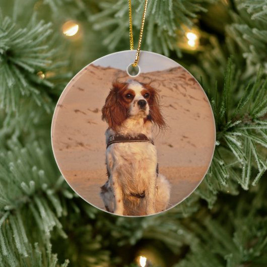Blenheim Cavalier King Charles Spaniel Dog Keramik Ornament (Baum)