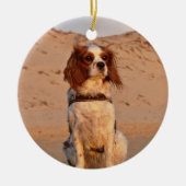 Blenheim Cavalier King Charles Spaniel Dog Keramik Ornament (Vorne)