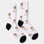 Blenheim Cavalier King Charles Spaniel Dog Pattern Socken (Rechts)