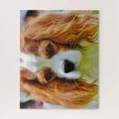 Blenheim Cavalier King Charles Spaniel Dog Puzzle (Vertikal)