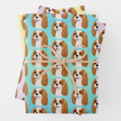 Blenheim Cavalier King Charles Spaniel Geschenk Geschenkpapier Set (Beispiel)