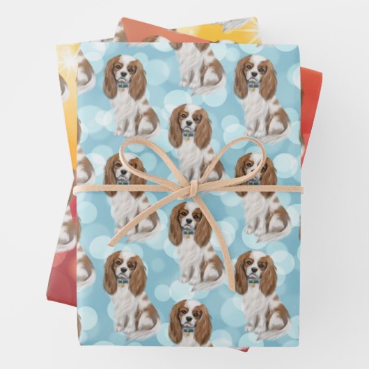 Blenheim Cavalier King Charles Spaniel Geschenkpapier Set (Beispiel)
