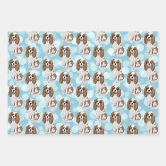 Blenheim Cavalier King Charles Spaniel  Geschenkpapier Set (Vorderseite)