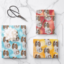 Blenheim Cavalier King Charles Spaniel Geschenkpapier Set
