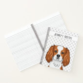 Blenheim Cavalier King Charles Spaniel Head & Text Notizblock (Innenseite)