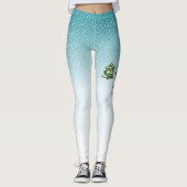 Blenheim Cavalier King Charles Spaniel im Winter Leggings (Vorderseite)
