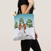 Blenheim Cavalier King Charles Spaniel im Winter Tasche (Von Nahem)
