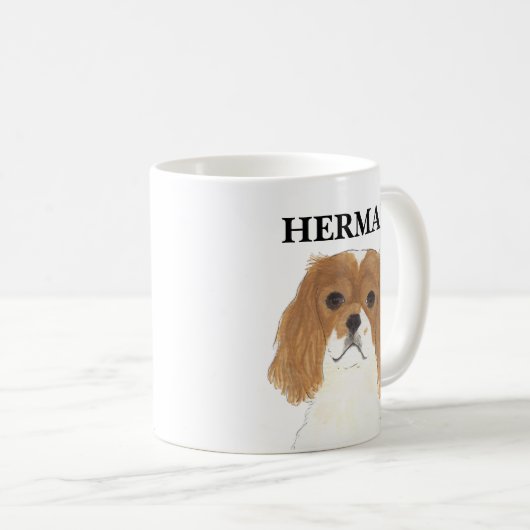 Blenheim Cavalier King Charles Spaniel Kaffeetasse (VorderseiteRechts)