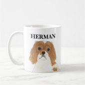 Blenheim Cavalier King Charles Spaniel Kaffeetasse (Links)