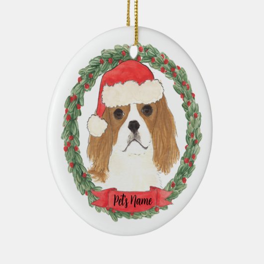 Blenheim Cavalier King Charles Spaniel Keramik Ornament (Rechts)