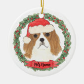 Blenheim Cavalier King Charles Spaniel Keramik Ornament (Vorne)