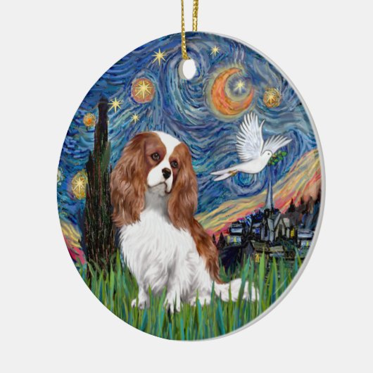 Blenheim Cavalier King Charles Spaniel Ornament (Links)