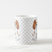 Blenheim Cavalier King Charles Spaniel & Paws Kaffeetasse (Mittel)