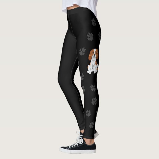 Blenheim Cavalier King Charles Spaniel & Paws Leggings (Links)