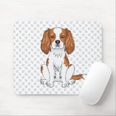 Blenheim Cavalier King Charles Spaniel & Paws Mousepad (Mit Mouse)