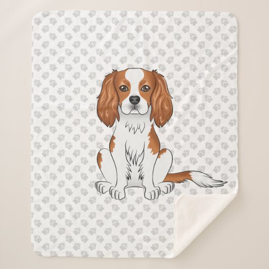 Blenheim Cavalier King Charles Spaniel & Paws Sherpadecke (Vorderseite)