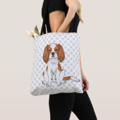 Blenheim Cavalier King Charles Spaniel & Paws Tasche (Von Nahem)