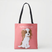 Blenheim Cavalier King Charles Spaniel Pink Tasche (Vorderseite)