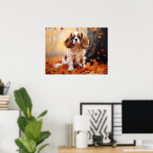 Blenheim Cavalier King Charles Spaniel Poster (Heimbüro)