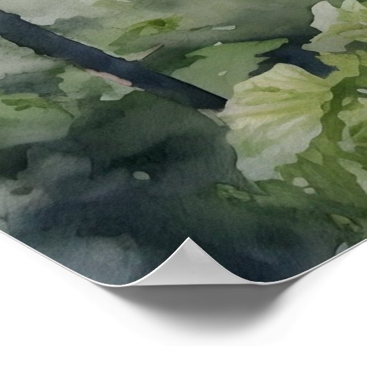 Blenheim Cavalier King Charles Spaniel Poster (Ecke)