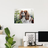 Blenheim Cavalier King Charles Spaniel Poster (Heimbüro)