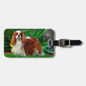 Blenheim Cavalier King Charles Spaniel Puppy Dog Gepäckanhänger (Vorderseite horizontal)