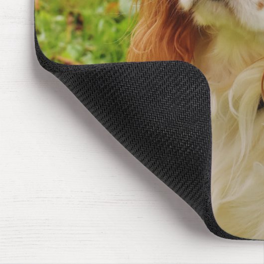 Blenheim Cavalier King Charles Spaniel Puppy Dog Mousepad (Ecke)