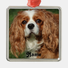 Blenheim Cavalier King Charles Spaniel Puppy Dog Ornament Aus Metall