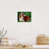 Blenheim Cavalier King Charles Spaniel Puppy Dog P Poster (Küche)