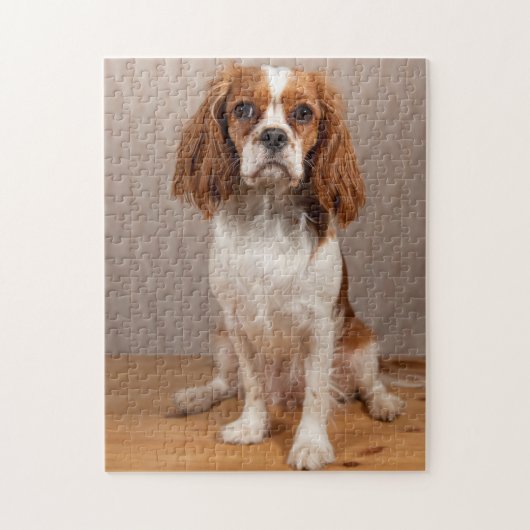Blenheim Cavalier King Charles Spaniel Puppy Dog Puzzle (Vertikal)