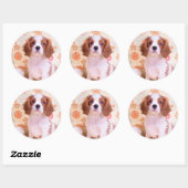Blenheim Cavalier King Charles Spaniel Sticker (Blatt)